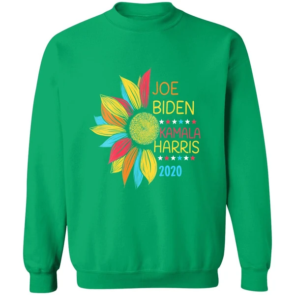 Colorful Sunflower Joe Biden Kamala Harris 2020 Sweatshirt - Image 2