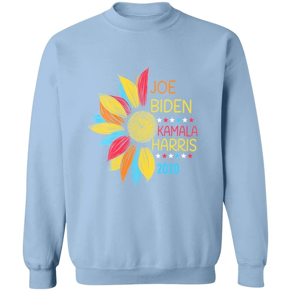 Colorful Sunflower Joe Biden Kamala Harris 2020 Sweatshirt - Image 3