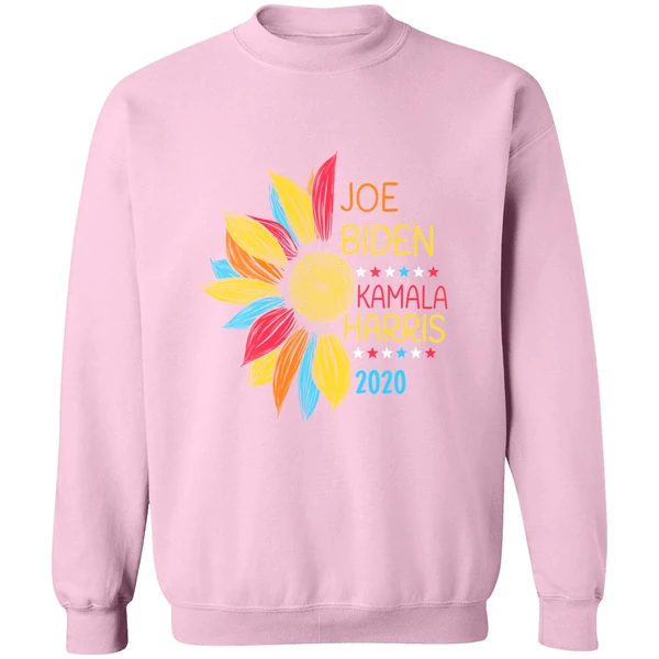 Colorful Sunflower Joe Biden Kamala Harris 2020 Sweatshirt - Image 4