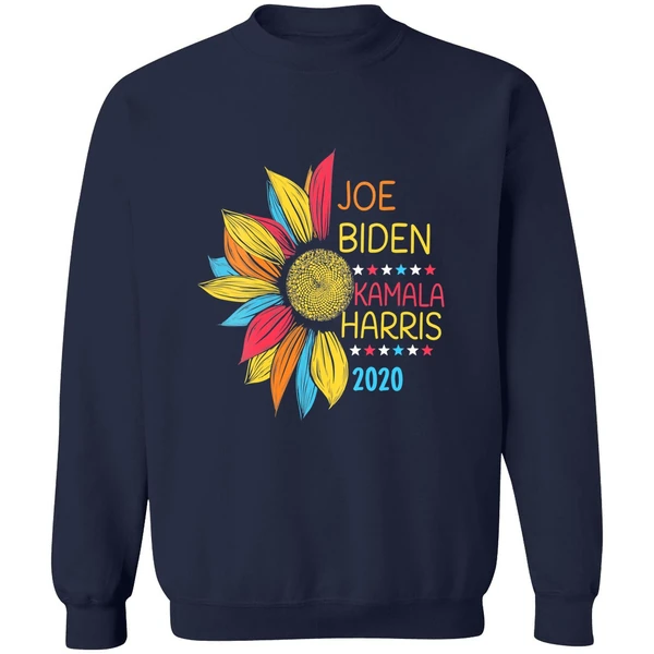 Colorful Sunflower Joe Biden Kamala Harris 2020 Sweatshirt - Image 5