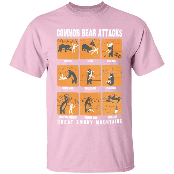 Common Bear Attacks Great Smoky Mountains Shirt Common Bear Attacks Great Smoky Mountains Shirt