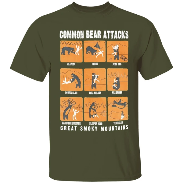 Common Bear Attacks Great Smoky Mountains Shirt - Image 3