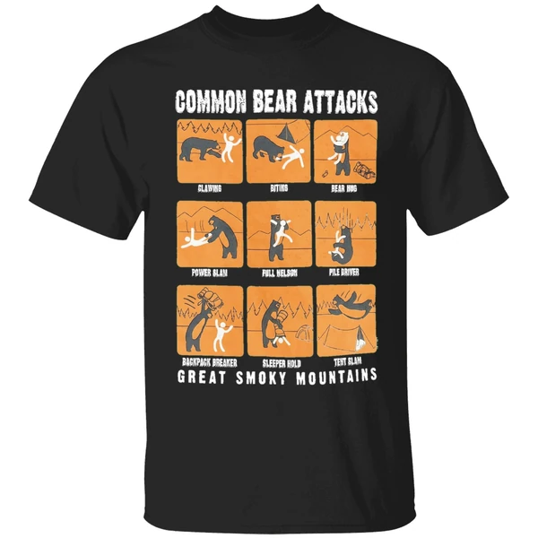 Common Bear Attacks Great Smoky Mountains Shirt - Image 9