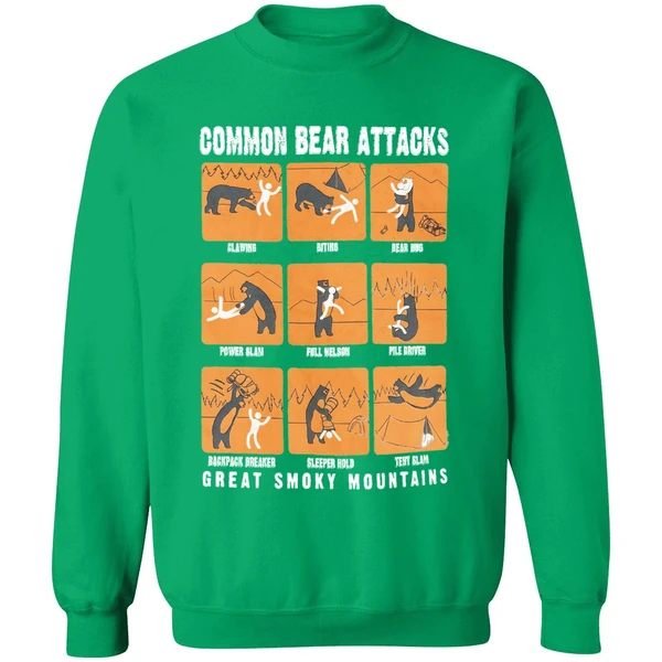 Common Bear Attacks Great Smoky Mountains Sweatshirt - Image 3