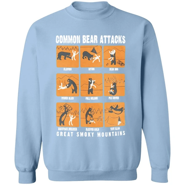 Common Bear Attacks Great Smoky Mountains Sweatshirt