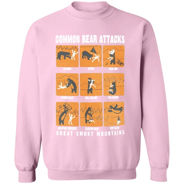 Common Bear Attacks Great Smoky Mountains Sweatshirt - Image 5
