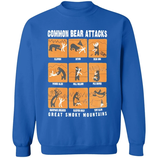 Common Bear Attacks Great Smoky Mountains Sweatshirt - Image 8
