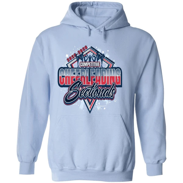 Competitive Cheerleading Sectionals Ihsa Illinois High School Association 2025 2026 Hoodie - Image 4