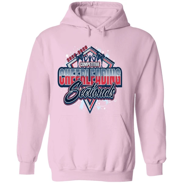 Competitive Cheerleading Sectionals Ihsa Illinois High School Association 2025 2026 Hoodie - Image 5