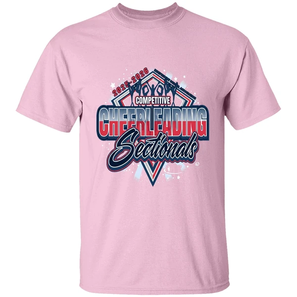 competitive cheerleading sectionals ihsa illinois high school association 2025 2026 shirt lightpink