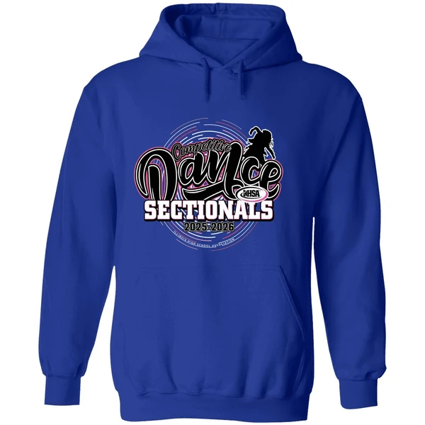 Competitive Dance Sectionals Ihsa Illinois High School Association 2025 2026 Hoodie - Image 7