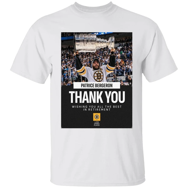 Congratulations On A Legendary Career Patrice Bergeron Retirement Shirt