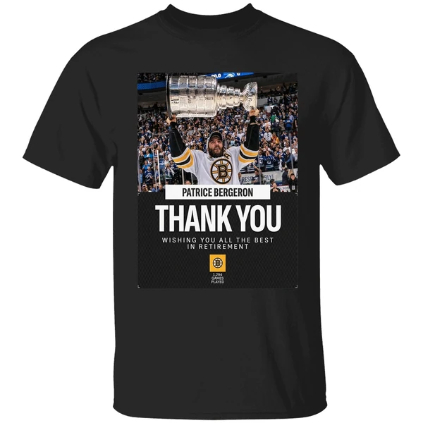 Congratulations On A Legendary Career Patrice Bergeron Retirement Shirt - Image 7