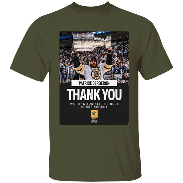 Congratulations On A Legendary Career Patrice Bergeron Retirement Shirt - Image 9