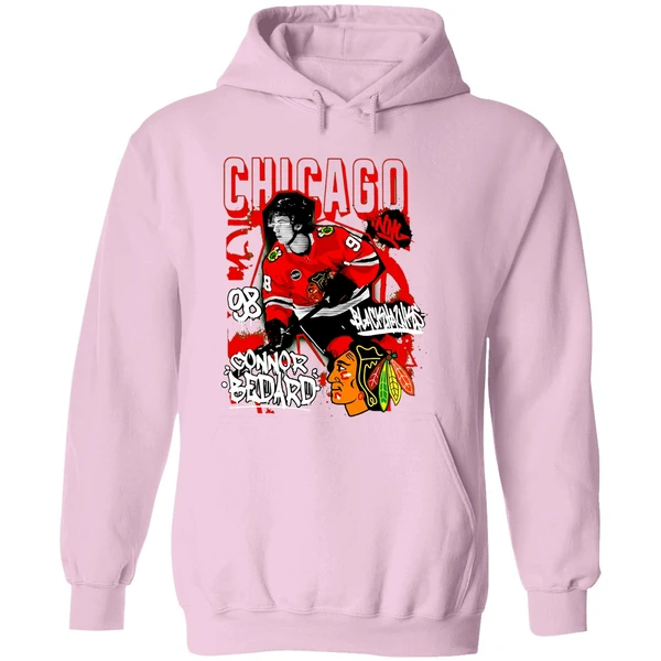 Connor Bedard Chicago Blackhawks Photo Reel Hoodie - Image 5