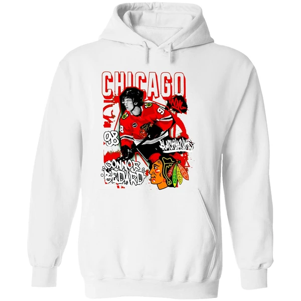Connor Bedard Chicago Blackhawks Photo Reel Hoodie - Image 8
