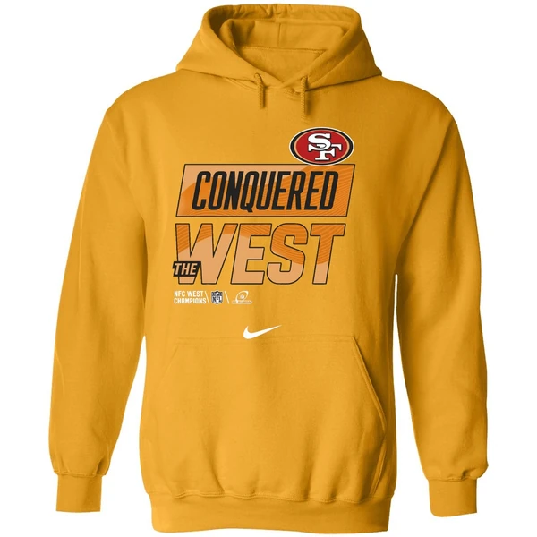 Conquered The West San Francisco 49ers Nfc West Champions Hoodie