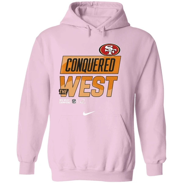 Conquered The West San Francisco 49ers Nfc West Champions Hoodie - Image 5