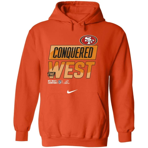 Conquered The West San Francisco 49ers Nfc West Champions Hoodie - Image 6