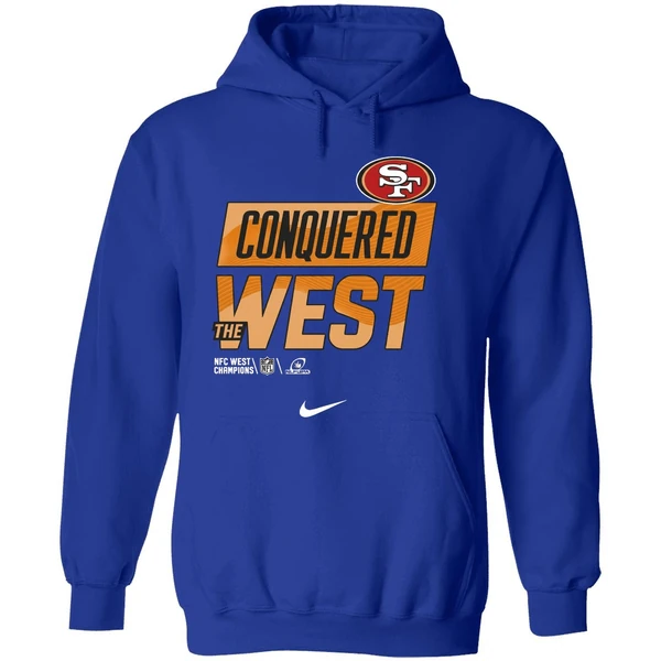 Conquered The West San Francisco 49ers Nfc West Champions Hoodie - Image 7