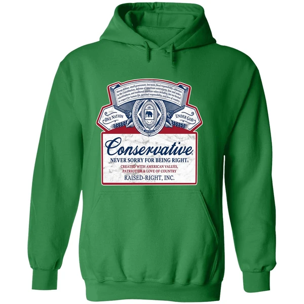 Conservative Never Sorry For Being Right Hoodie - Image 2