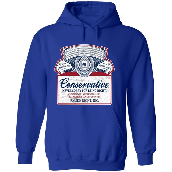 Conservative Never Sorry For Being Right Hoodie - Image 7