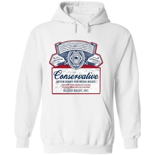 Conservative Never Sorry For Being Right Hoodie - Image 8