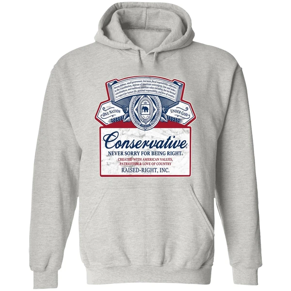 Conservative Never Sorry For Being Right Hoodie - Image 9