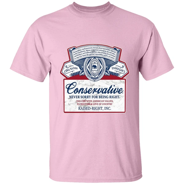 Conservative Never Sorry For Being Right Shirt - Image 2