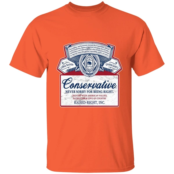 Conservative Never Sorry For Being Right Shirt - Image 3