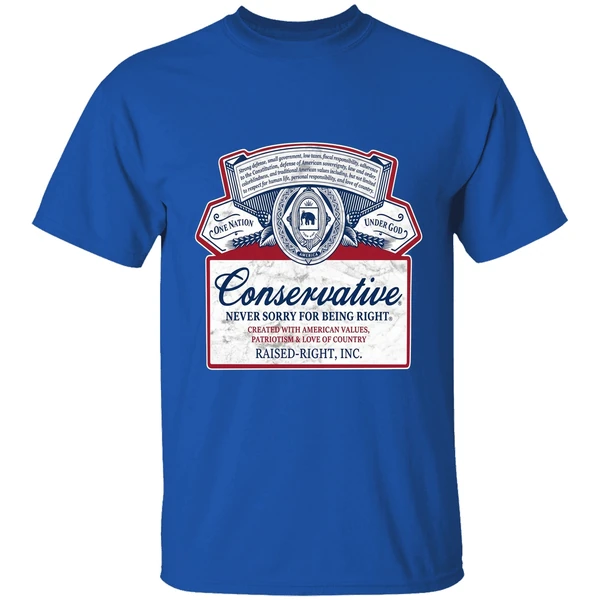 Conservative Never Sorry For Being Right Shirt - Image 5