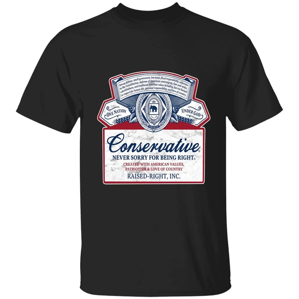 Conservative Never Sorry For Being Right Shirt - Image 7