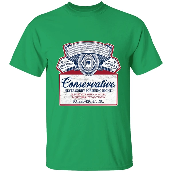 Conservative Never Sorry For Being Right Shirt - Image 8