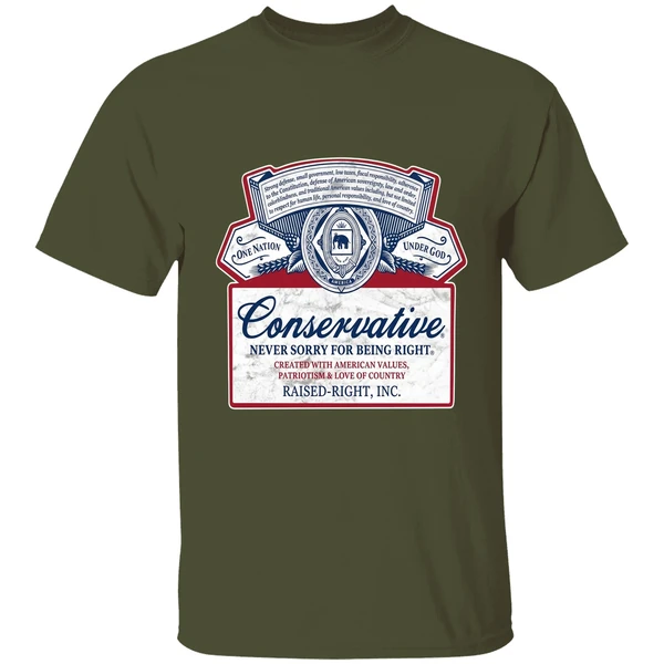 Conservative Never Sorry For Being Right Shirt - Image 9