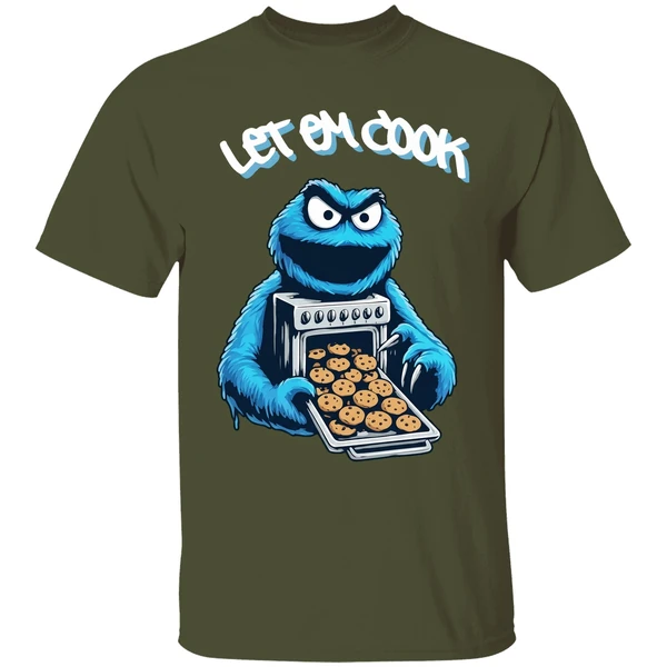 Cookie Monster Let Him Cook Shirt - Image 4