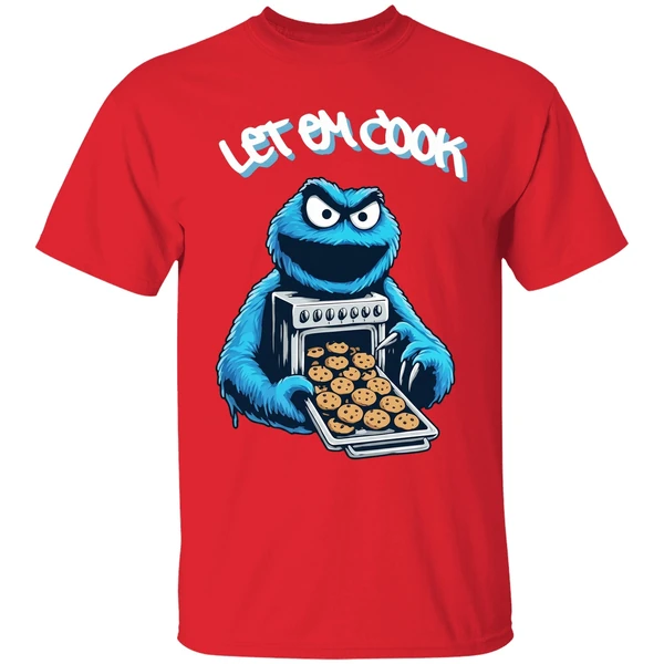Cookie Monster Let Him Cook Shirt - Image 7