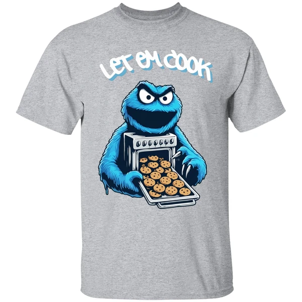 Cookie Monster Let Him Cook Shirt - Image 9