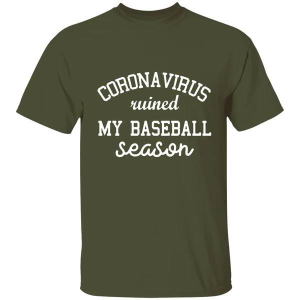 Corona Virus Ruined My Baseball Season Shirt - Image 3