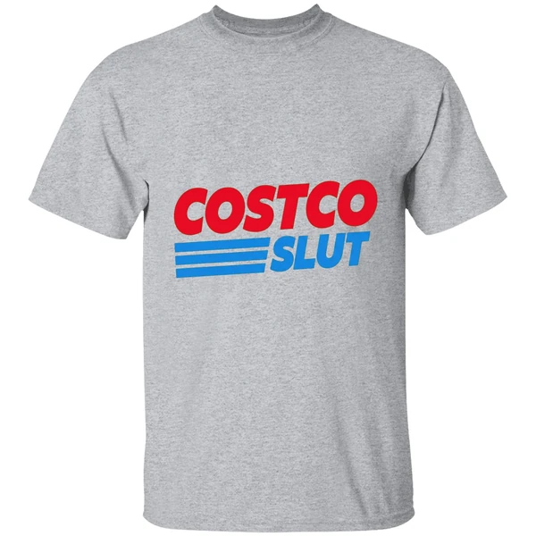 costco slut logo shirt sportgrey