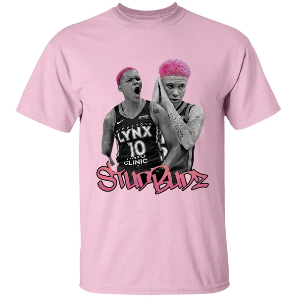 courtney williams and natisha hiedeman studbudz shirt lightpink
