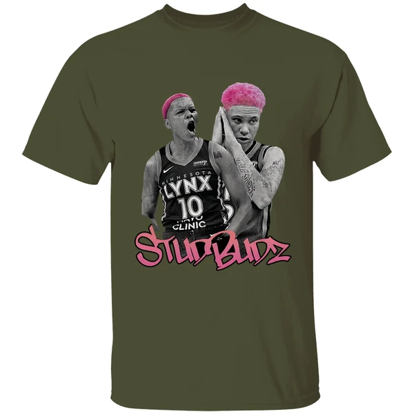 courtney williams and natisha hiedeman studbudz shirt militarygreen