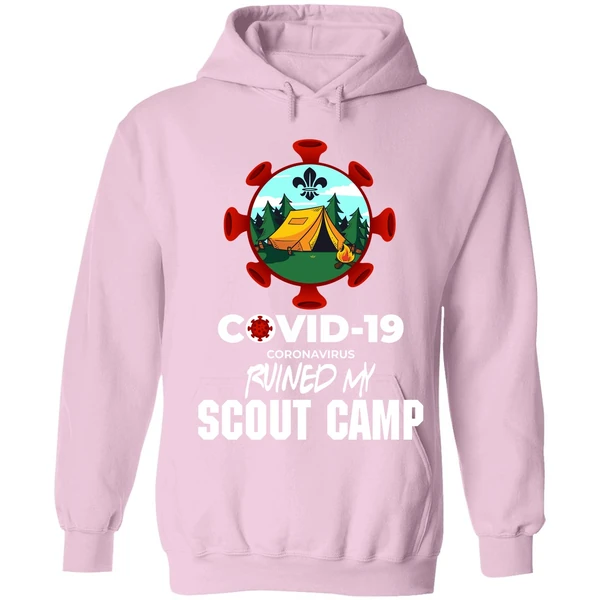 Covid 19 Coronavirus Ruined My Scout Camp Hoodie - Image 4