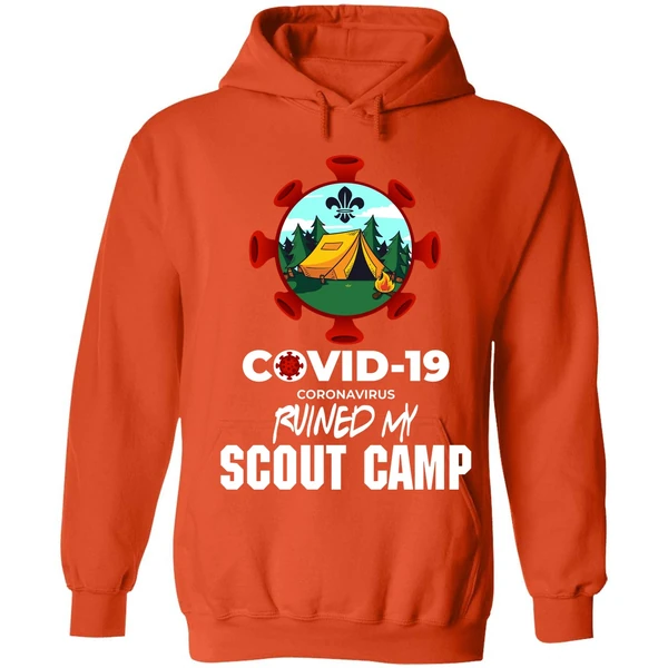 Covid 19 Coronavirus Ruined My Scout Camp Hoodie - Image 5