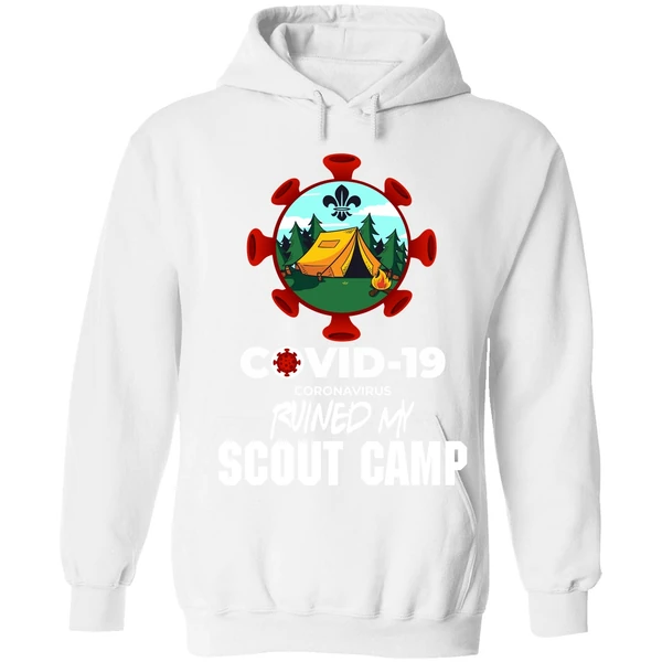 Covid 19 Coronavirus Ruined My Scout Camp Hoodie - Image 6