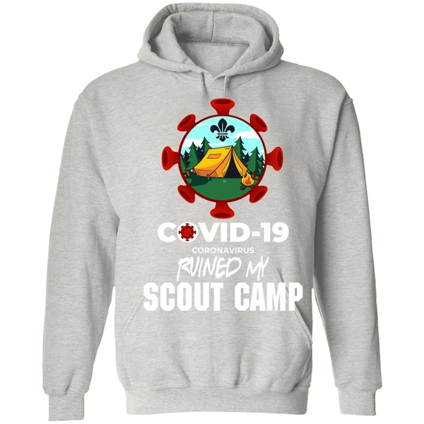 Covid 19 Coronavirus Ruined My Scout Camp Hoodie - Image 7