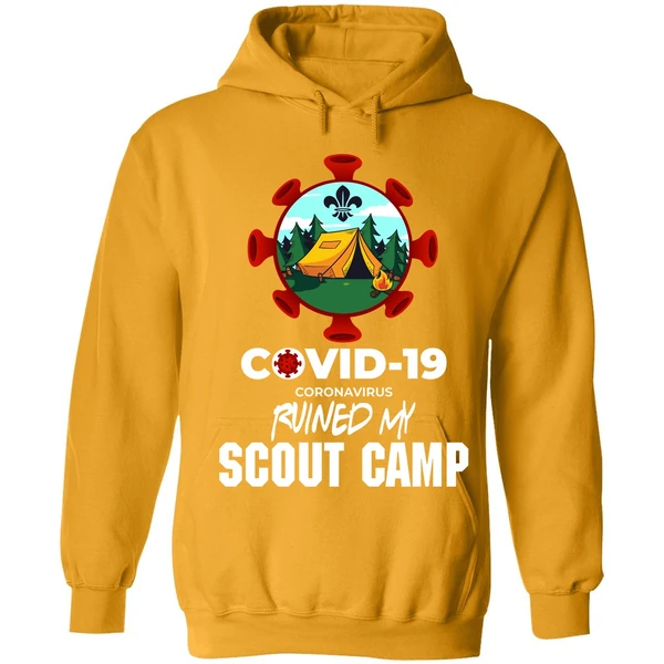 Covid 19 Coronavirus Ruined My Scout Camp Hoodie - Image 9