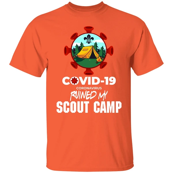 Covid 19 Coronavirus Ruined My Scout Camp Shirt - Image 5