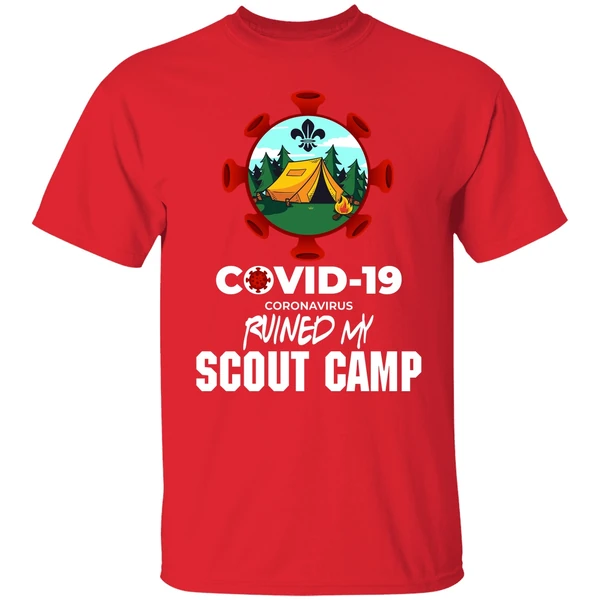 Covid 19 Coronavirus Ruined My Scout Camp Shirt - Image 6