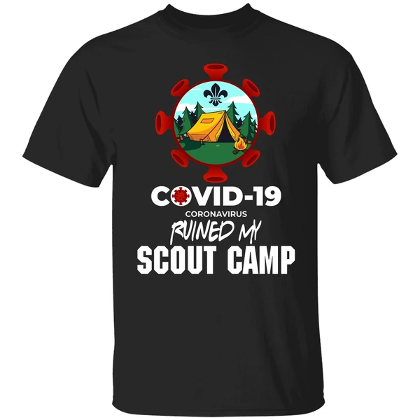 Covid 19 Coronavirus Ruined My Scout Camp Shirt - Image 9