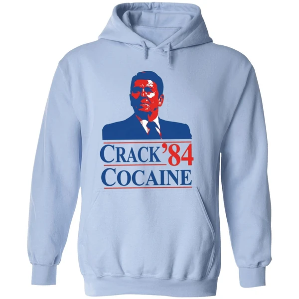 Crack Cocaine 84 Ronald Reagan Hoodie - Image 4